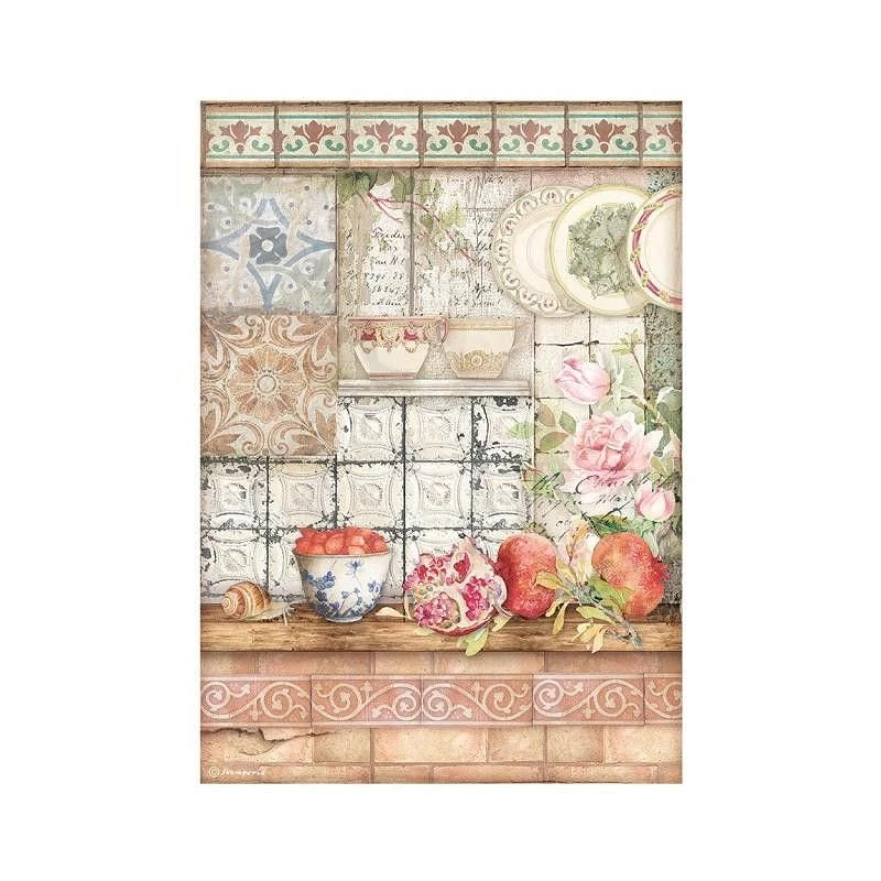 Bloc Papier Scrapbooking 10 Feuilles Casa Granada STAMPERIA